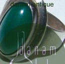 N.E. From 纯银戒指配绿宝石