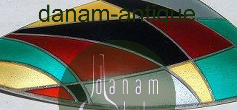 Anton Michelsen Egil Jensen Harlekin-Brosche aus Sterlingsilber und Emaille