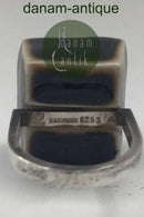 Royal Copenhagen Anton Michelsen Modern Ring in Sterling Silver and porcelain