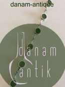 Niels Erik From Sterling Silver Bracelet with Green Stones