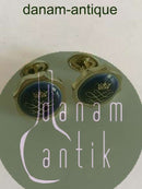 Royal Copenhagen Royal Navy Blue Porcelain Cufflinks