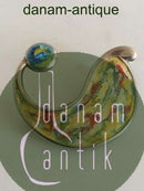 F.ヒンゲルベルグ スターリングシルバー＆エナメル ブローチ