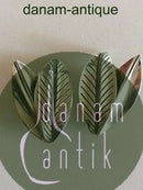 Anton Michelsen Leaf Shaped Sterling Silver Earclips