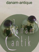 N.E. From Sterling Silver Ear Clippers with Ametyst