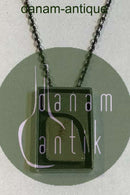 Ole Waldemar Jacobsen Sterling Silver Necklace/ Pendent with med gold decoration