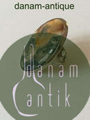 Bent Knudsen Sterling Silver ring with light stone No 204