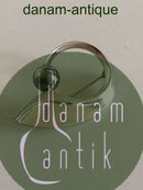 Hans Hansen Sterling Silver Brooch with Oxidized Silver Stone No 109