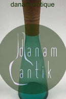 Kastrup Glasværk Opaline form Grøn Karaffel med bambusbevikling