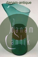 Kastrup Glasværk Opaline form Grøn Kande m/omviklet bambus.