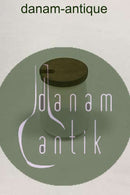 Kastrup Glassworks Opaline Mustard Cup with Lid of Teak