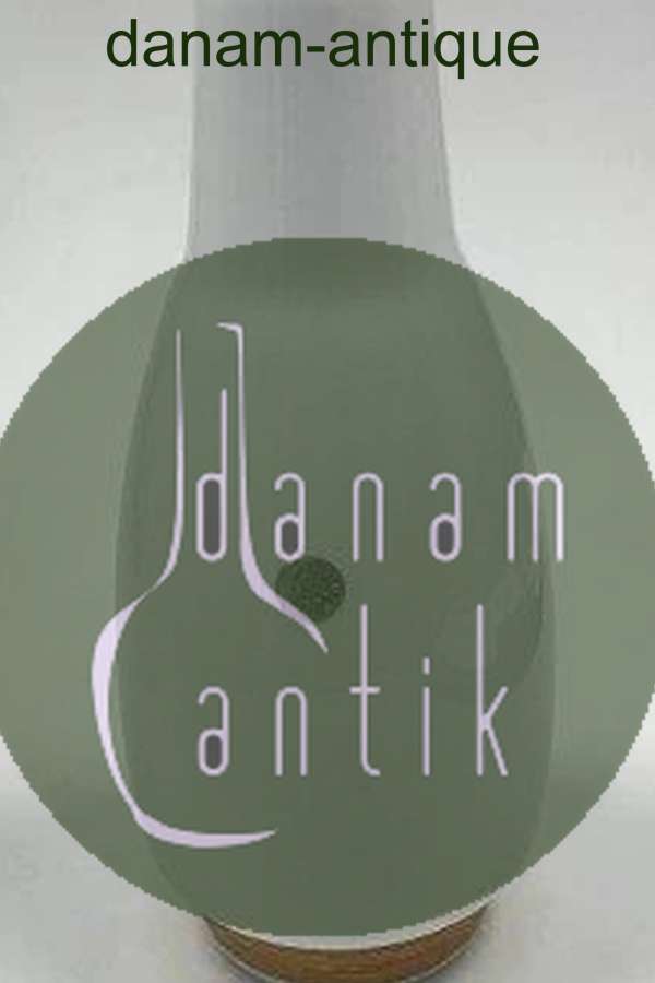 Kastrup Glasværk Opaline Vase med bambusbevikling