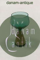 Kastrup Glasværk Opaline form Grønt Likørglas med Bambusbevikling