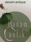 "Fallos" Karaffel med Grøn Deko designet af Kurt Jensen for Holmegaard