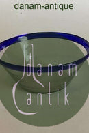 Ymerskål i glas med blå kant