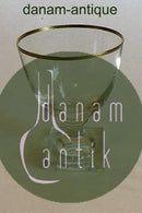 Gorm den Gamle Rødvinsglas med guldkant