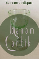 Danish glass Derby with green Cuppa White Wine Glass
