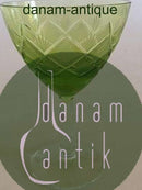 "Wien Antik" Grønt Hvidvinsglas fra Lyngby Glas