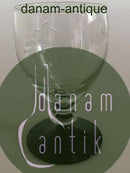 "Jane" Sortfods Hvidvinsglas med drueslibning fra Holmegaard