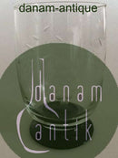 "Jane" Sortfods Ølglas med Drueslibning fra Holmegaard