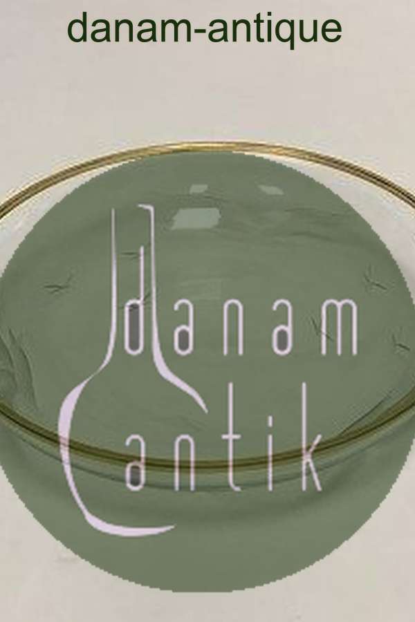 Lyngby Måge Glasassiet med slibning og guldkant