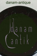 Orrefors Simon Gate To små glasflasker med sort fod og prop af sort glas.