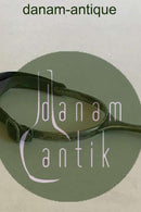 Stirrup with Spur of silver and leather strap.