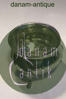 Skævknækket Saltkar Sølv med glas indsats