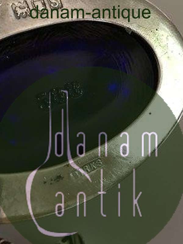 Birks Sennepsbeholder i Sterling Sølv med ske i sølvplet