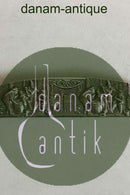 Håndkam med sølv holder med motif i relief