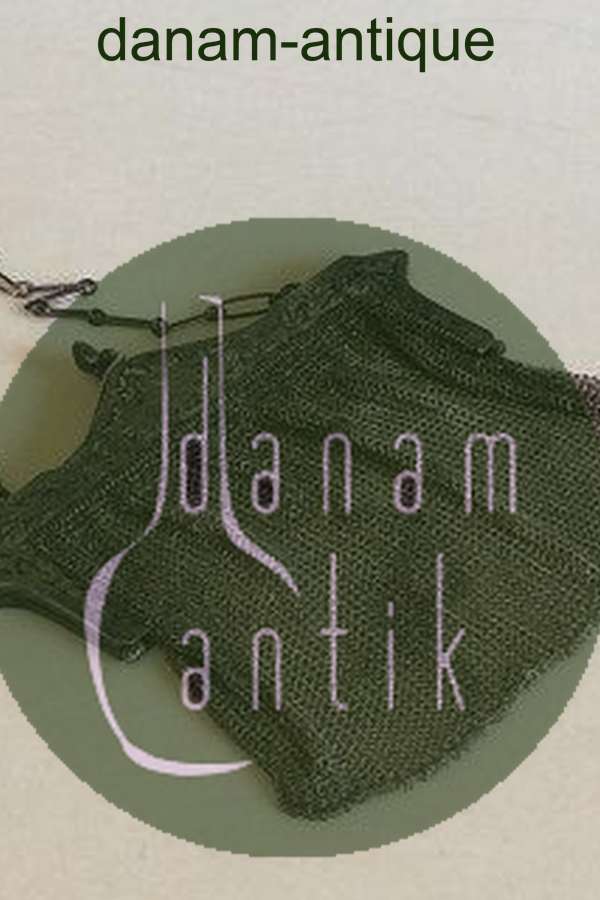 Antik Sølv aftentaske i sølvringe