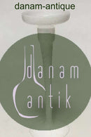 Kastrup Glasværk Amager/Twist Høj Hvid Lysestage med snoet stilk