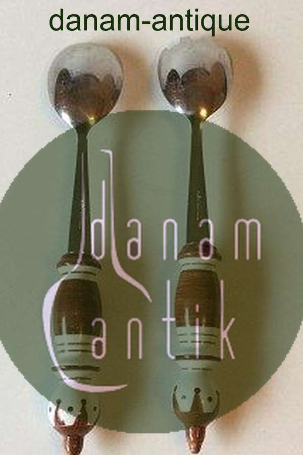 Bjørn Wiinblad Rosenthal Siena Porcelæn og stainless Salat Bestik, Brun