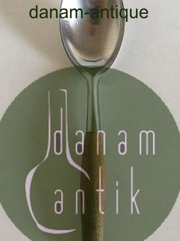 Fjorf IHQ Serving Spoon In Stainless Steel with Teak Handle.
