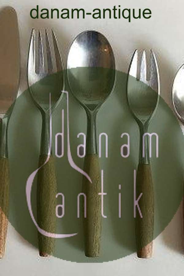 Fjord IHQ Quistgaard Stål og Teak Bestik Sæt til 12 Personer, 60 dele.