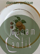 Royal Copenhagen Teller mit handgemaltem Obstmotiv und Goldrand