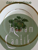 Royal Copenhagen Teller mit handgemaltem Obstmotiv und Goldrand