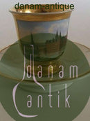 Royal Copenhagen Empire Kop med motiv af Frederiksborg Slot af Christian Klein fra 1820-1850