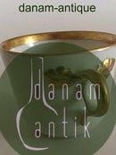 Royal Copenhagen Antike Tasse mit handgemaltem Motiv und Golddekor.