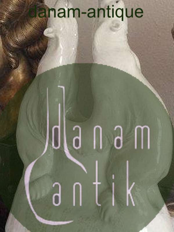 Royal Copenhagen Art Nouveau Krystal Glasur Vase med two isbjørne af Valdemar Engelhardt