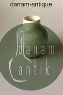 Royal Copenhagen Kristallglasur Vase in grün von Valdemar Engelhardt H427