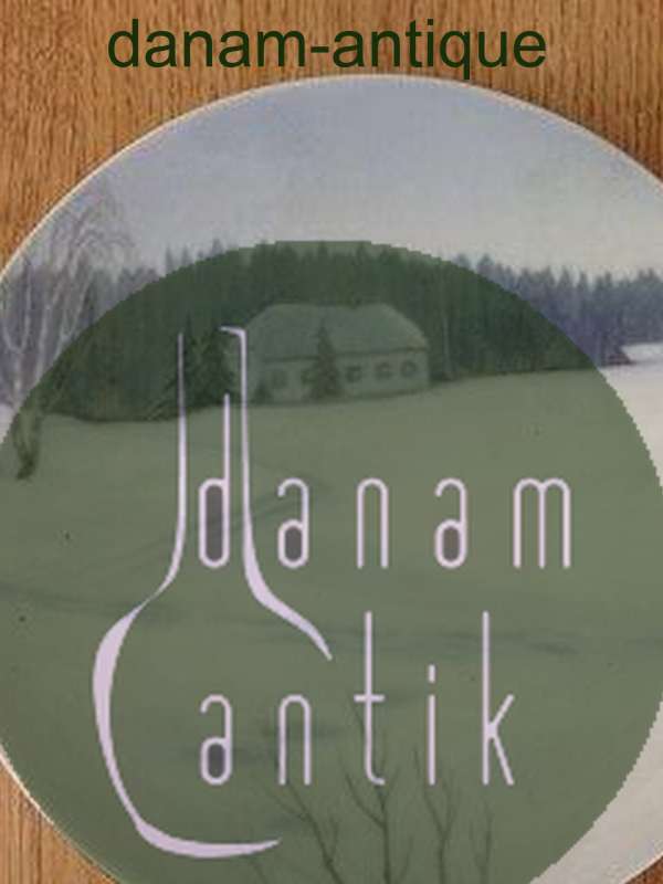 皇家哥本哈根新艺术主义冬季风景配重盘No 1287/1117