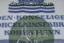 Royal Copenhagen frühes Werbeschild für die Royal Copenhagen Porzellanfabrik Nr. 2225