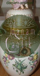 Royal Copenhagen Ornamental vase with Putti figurine 1 of 2 vases