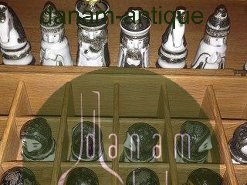 Royal Copenhagen Doreen Middelboe Skakspil og skakbræt