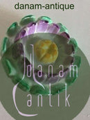 Royal Copenhagen Green / Purple / Yellow Porcelain Flower