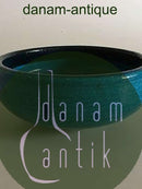 Royal Copenhagen Unika Stentøjsskål med Blå Glasur af Nils Thorsson.