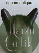 皇家哥本哈根铝质陶器中的猫头像&