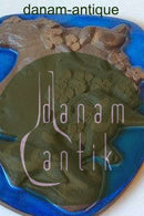 Royal Copenhagen Aluminia Hedegaard Wall Relief of girl with birds no. 161/2887