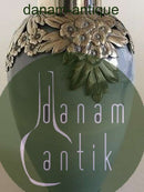 Royal Copenhagen Art Nouveau Vase No 47E med Skibsmotiv og A. Michelsen Sterling Sølv Montering