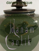 Royal Copenhagen Vase med låg og stand i Bronze af Knud Andersen